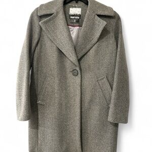 Kensie Womens Wool Blend Coat Gray  NWOT Size M